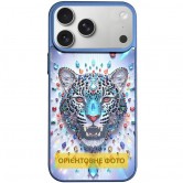 Чехол TPU+PC Crystal Hunt with Magnetic Fit для Apple iPhone 16 (6.1") Blue