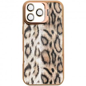 Чохол TPU+PC Wild Leopard with Magnetic Fit and Lens для Apple iPhone 16 Pro (6.3") Brown