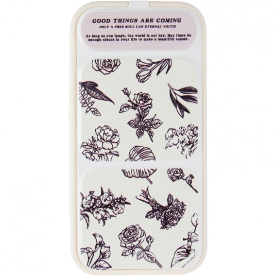 Чохол TPU Panel Stand для Apple iPhone 15 Pro (6.1") Floral Sketch Чохол TPU Panel Stand для Apple iPhone 15 Pro (6.1") Floral Sketch