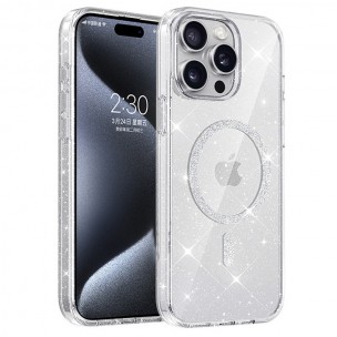 Чохол TPU Eclipse Sparkle Magnetic Fit для Apple iPhone 15 Pro Max (6.7") Clear