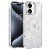 Чохол TPU Eclipse Sparkle Magnetic Fit для Apple iPhone 16 (6.1") Clear Чохол TPU Eclipse Sparkle Magnetic Fit для Apple iPhone 16 (6.1") Clear