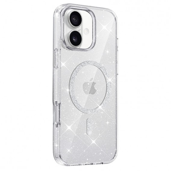 Чохол TPU Eclipse Sparkle Magnetic Fit для Apple iPhone 16 (6.1") Clear Чохол TPU Eclipse Sparkle Magnetic Fit для Apple iPhone 16 (6.1") Clear