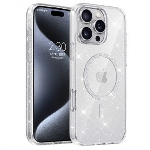 Чохол TPU Eclipse Sparkle Magnetic Fit для Apple iPhone 16 Pro (6.3") Clear