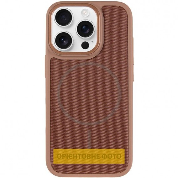 Чохол PC Textile Hybrid with Magnetic Fit для Apple iPhone 16 Pro (6.3") Desert Gold