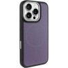 Чехол PC Textile Hybrid with Magnetic Fit для Apple iPhone 16 Pro (6.3") Black / Purple