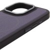 Чехол PC Textile Hybrid with Magnetic Fit для Apple iPhone 16 Pro (6.3") Black / Purple