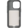 Чехол PC Textile Hybrid with Magnetic Fit для Apple iPhone 16 Pro (6.3") Grey / Black