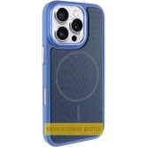 Чехол PC Textile Hybrid with Magnetic Fit для Apple iPhone 16 Pro (6.3") Blue
