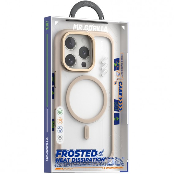 TPU+PC чохол Blueo Frosted Heat Dissip. with MagSafe для Apple iPhone 16 Pro (6.3") Золотий / Gold TPU+PC чохол Blueo Frosted Heat Dissip. with MagSafe для Apple iPhone 16 Pro (6.3") Золотий / Gold