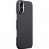 Чехол PC Carbon Protection Slim with MagSafe для Apple iPhone 16 (6.1") Black Чехол PC Carbon Protection Slim with MagSafe для Apple iPhone 16 (6.1") Black