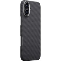 Чохол PC Carbon Protection Slim with MagSafe для Apple iPhone 16 (6.1") Black