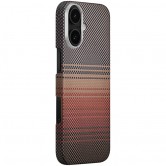 Чехол PC Carbon Protection Slim with MagSafe для Apple iPhone 16 (6.1") Red
