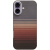 Чехол PC Carbon Protection Slim with MagSafe для Apple iPhone 16 (6.1") Red