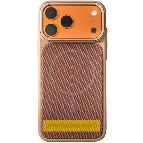Чехол PC Textile Hybrid with Magnetic Fit для Apple iPhone 15 (6.1") Desert Gold