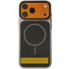 Чехол PC Textile Hybrid with Magnetic Fit для Apple iPhone 15 (6.1") Grey / Black