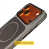 Чохол PC Textile Hybrid with Magnetic Fit для Apple iPhone 16 (6.1") Grey / Black