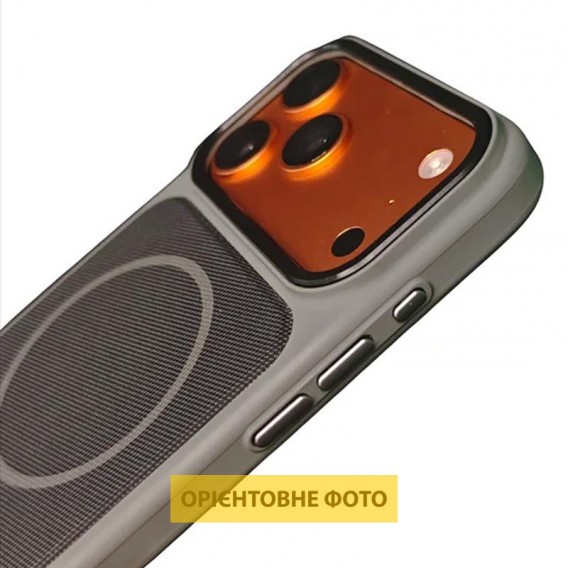Чохол PC Textile Hybrid with Magnetic Fit для Apple iPhone 16 (6.1") Grey / Black Чохол PC Textile Hybrid with Magnetic Fit для Apple iPhone 16 (6.1") Grey / Black