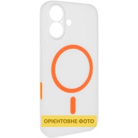 Чехол PC Slim Matte with Magnetic Fit (camera button) для Apple iPhone 16 (6.1") Orange