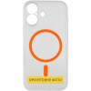 Чохол PC Slim Matte with Magnetic Fit (camera button) для Apple iPhone 16 (6.1") Orange