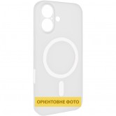 Чохол PC Slim Matte with Magnetic Fit (camera button) для Apple iPhone 16 (6.1") White