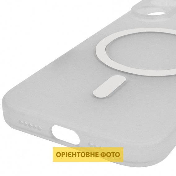 Чехол PC Slim Matte with Magnetic Fit (camera button) для Apple iPhone 16 (6.1") White