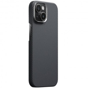 Чохол PC Carbon Protection Slim with MagSafe для Apple iPhone 15 (6.1") Black