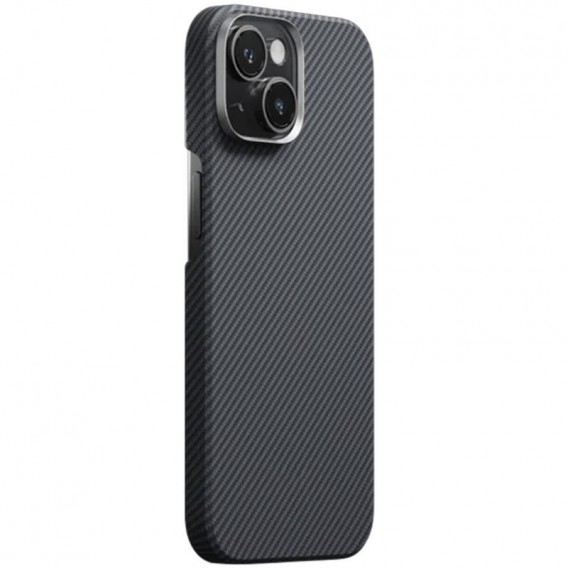 Чохол PC Carbon Protection Slim with MagSafe для Apple iPhone 15 (6.1") Black