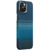 Чехол PC Carbon Protection Slim with MagSafe для Apple iPhone 15 (6.1") Blue