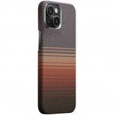 Чехол PC Carbon Protection Slim with MagSafe для Apple iPhone 15 (6.1") Red