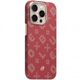 TPU+PC чехол Blueo Gilded Tactile Woven with Magnetic Fit для Apple iPhone 15 Pro Max (6.7") Red TPU+PC чехол Blueo Gilded Tactile Woven with Magnetic Fit для Apple iPhone 15 Pro Max (6.7") Red