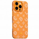 TPU+PC чехол Blueo Gilded Tactile Woven with Magnetic Fit для Apple iPhone 16 Pro (6.3") Orange TPU+PC чехол Blueo Gilded Tactile Woven with Magnetic Fit для Apple iPhone 16 Pro (6.3") Orange
