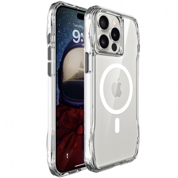 Чохол TPU Space Octagon with MagSafe для Apple iPhone 15 Pro Max (6.7") Clear
