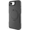 TPU+PC чохол Metal Buttons with MagSafe Carbon Ring для Apple iPhone 16e / 17e (6.1") Чорний