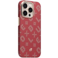TPU+PC чохол Blueo Gilded Tactile Woven with Magnetic Fit для Apple iPhone 15 Pro (6.1") Red TPU+PC чохол Blueo Gilded Tactile Woven with Magnetic Fit для Apple iPhone 15 Pro (6.1") Red
