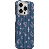 TPU+PC чехол Blueo Gilded Tactile Woven with Magnetic Fit для Apple iPhone 15 Pro (6.1") Blue