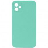 Чехол Silk Square Full Camera Protective (AA) NO LOGO для Apple iPhone 11 (6.1") Бирюзовый / Turquoise