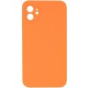 Чохол Silk Square Full Camera Protective (AA) NO LOGO для Apple iPhone 11 (6.1") Помаранчевий / Papaya