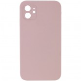 Чехол Silk Square Full Camera Protective (AA) NO LOGO для Apple iPhone 11 (6.1") Розовый / Pink Sand