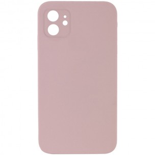 Чехол Silk Square Full Camera Protective (AA) NO LOGO для Apple iPhone 11 (6.1") Розовый / Pink Sand