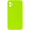 Чехол Silk Square Full Camera Protective (AA) NO LOGO для Apple iPhone 11 (6.1") Салатовый / Neon green