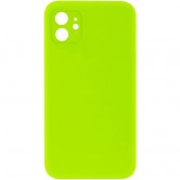 Чехол Silk Square Full Camera Protective (AA) NO LOGO для Apple iPhone 11 (6.1") Салатовый / Neon green