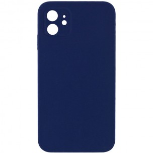 Чехол Silk Square Full Camera Protective (AA) NO LOGO для Apple iPhone 11 (6.1") Темно-синий / Midnight blue
