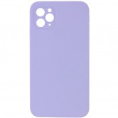 Чехол для iPhone 11 Pro Epik Silicone Case Square Full Camera Protective (AA) NO LOGO, Сиреневый / Dasheen