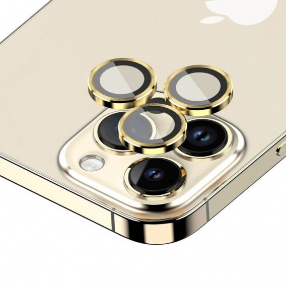 Захисне скло Metal Classic на камеру (у упак.) для Apple iPhone 14 Pro (6.1") / 14 Pro Max (6.7") Золотий / Gold Захисне скло Metal Classic на камеру (у упак.) для Apple iPhone 14 Pro (6.1") / 14 Pro Max (6.7") Золотий / Gold