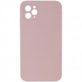 Чохол Silk Square Full Camera Protective (AA) NO LOGO для Apple iPhone 11 Pro Max (6.5") Рожевий / Pink Sand