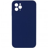 Чохол Silk Square Full Camera Protective (AA) NO LOGO для Apple iPhone 11 Pro Max (6.5") Темно-синій / Midnight blue