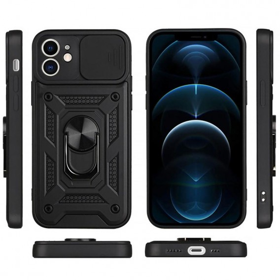 Чохол Ummi Camshield Serge Ring для Apple iPhone 11 (6.1") Чорний / Black Чохол Ummi Camshield Serge Ring для Apple iPhone 11 (6.1") Чорний / Black