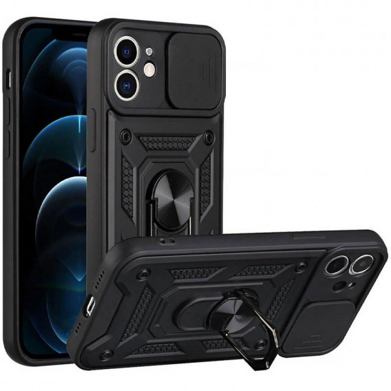 Чохол Ummi Camshield Serge Ring для Apple iPhone 11 (6.1") Чорний / Black Чохол Ummi Camshield Serge Ring для Apple iPhone 11 (6.1") Чорний / Black