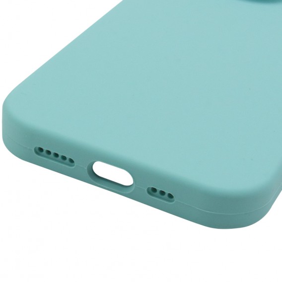 Чохол Silk Full Camera Protective (AA) NO LOGO для Apple iPhone 13 Pro (6.1") Бірюзовий / Marine Green