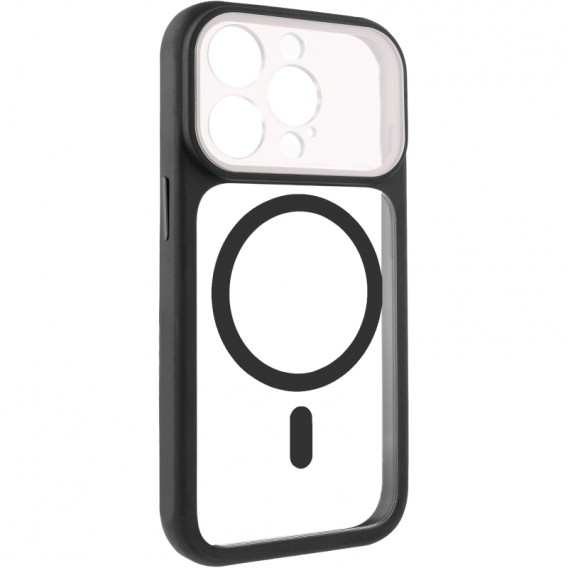 Чохол TPU+PC GETMAN Moon Clear with MagSafe для Apple iPhone 13 Pro (6.1") Black